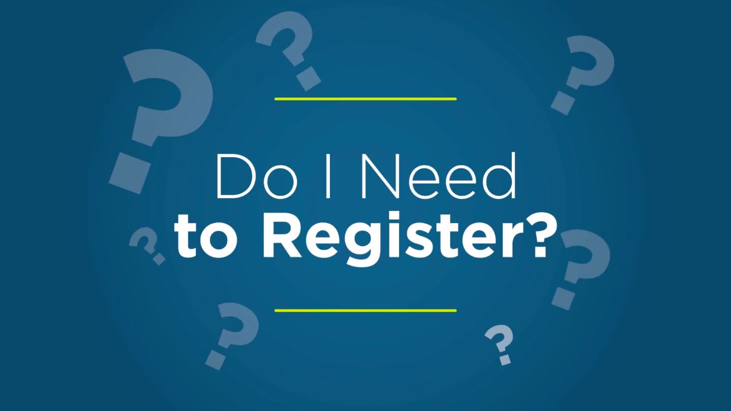 Video — Do I need to register?