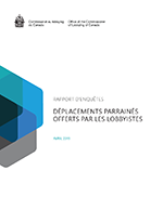 Page couverture du Rapport d'enquête