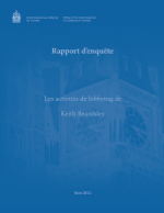 Page couverture du Rapport d'enquête