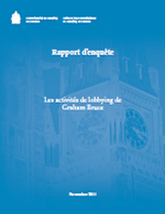 Page couverture du rapport d'enquête