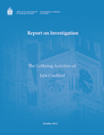 Cover page of Report on Investigation